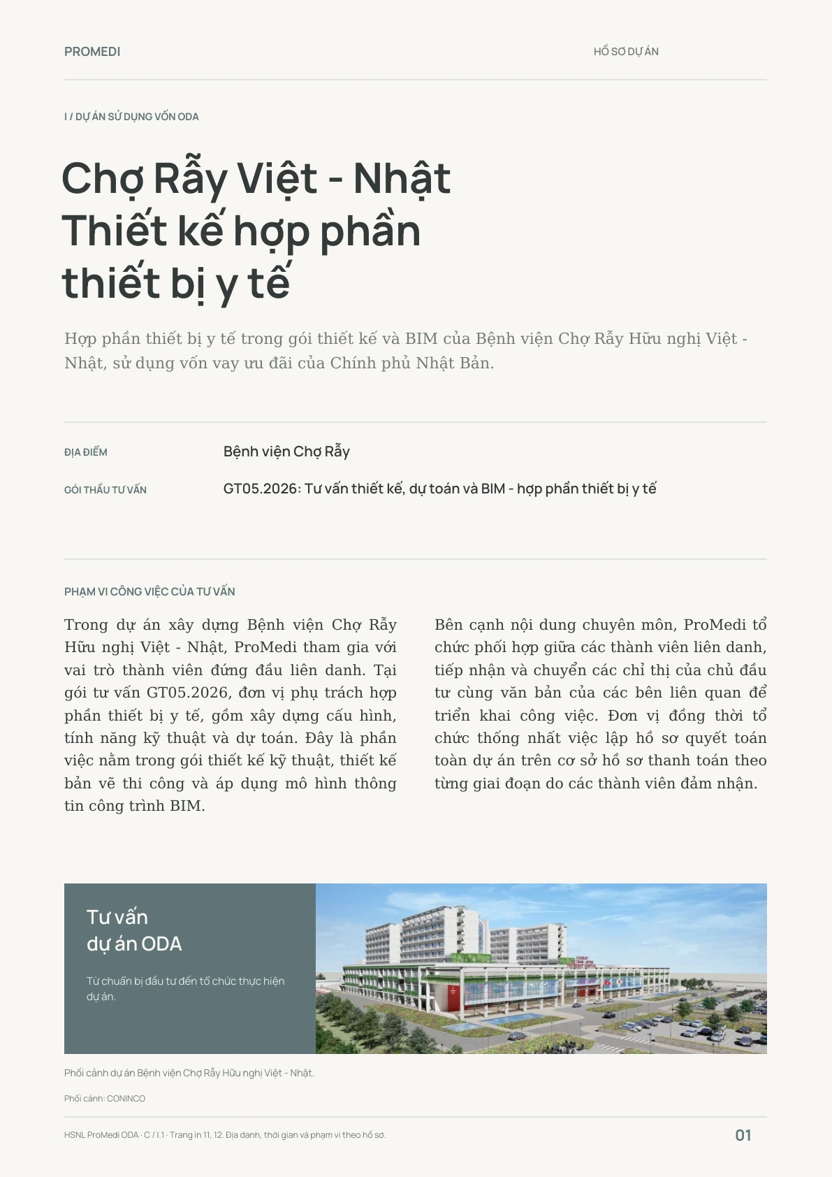 Chợ Rẫy Việt - Nhật Thiết kế hợp phần thiết bị y tế — trang 1