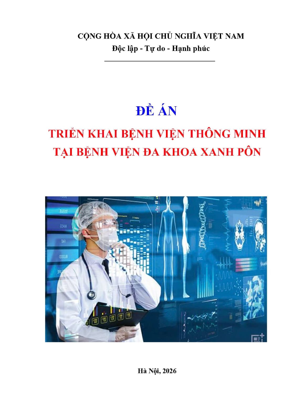 Bệnh viện thông minh tại Bệnh viện Đa khoa Xanh Pôn · Bìa ngoài